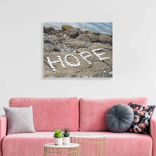 Hoop Oceanside Canvas Afdruk (Insitu (Woonkamer))