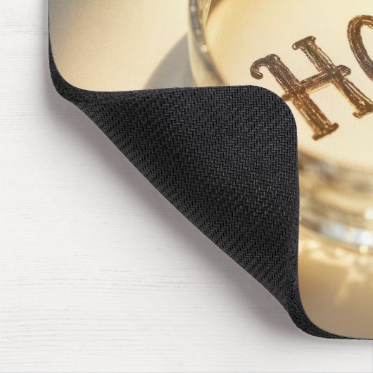 Hoop onder een vergrootglas muismat (Hoek)