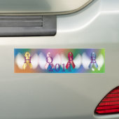 Hoop op borstkanker bij kinderen bumpersticker (Op auto)