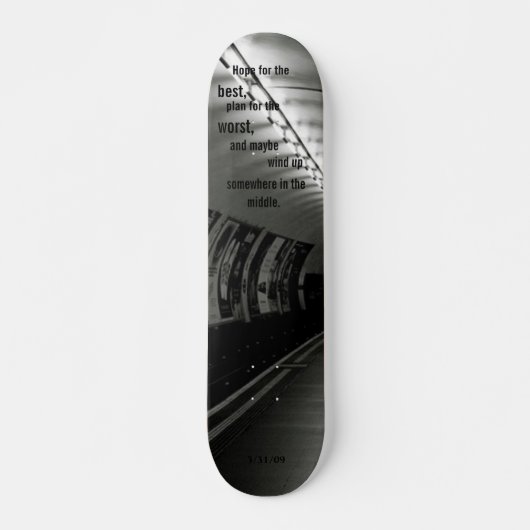 Hoop op de beste... - Gepersonaliseerd Persoonlijk Skateboard (Voorkant)