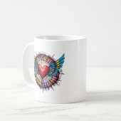 Hoop op de sticker koffiemok (Voorkant links)