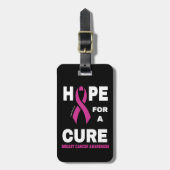 Hoop op een Cure... borstkanker Bagagelabel (Voorkant verticaal)