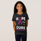 Hoop op een Cure... borstkanker T-shirt (Voorkant volledig)