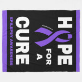 Hoop op een Cure... Epilepsy Fleece Blanket Deken (Voorkant (Horizontaal))