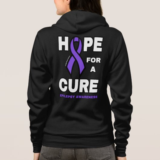 Hoop op een Cure...Epilepsy Hoodie (Achterkant)
