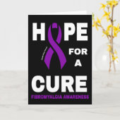 Hoop op een Cure...Fibro Kaart (Gele Bloem)