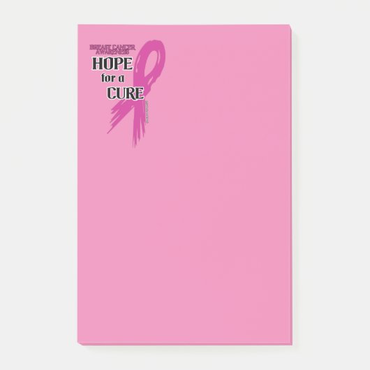 Hoop op een Cure/Torn Ribbon... Borstkanker Post-it® Notes (Voorkant)