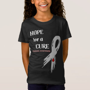 Hoop op een Cure/Torn Ribbon.. Diabetes T-Shirt