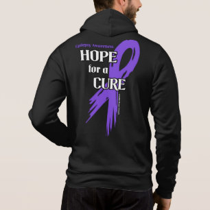 Hoop op een Cure/Torn Ribbon.. Epilepsy Hoodie