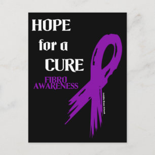 Hoop op een Cure/Torn Ribbon...Fibro Briefkaart