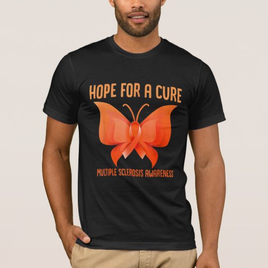 hoop op een echte MS multiple sclerose - bewustwor T-shirt (Voorkant)