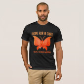 hoop op een echte MS multiple sclerose - bewustwor T-shirt (Voorkant volledig)