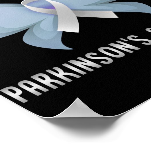 Hoop op een echte parkinsons bewustwording poster (Hoek)