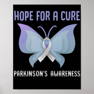 Hoop op een echte parkinsons bewustwording poster