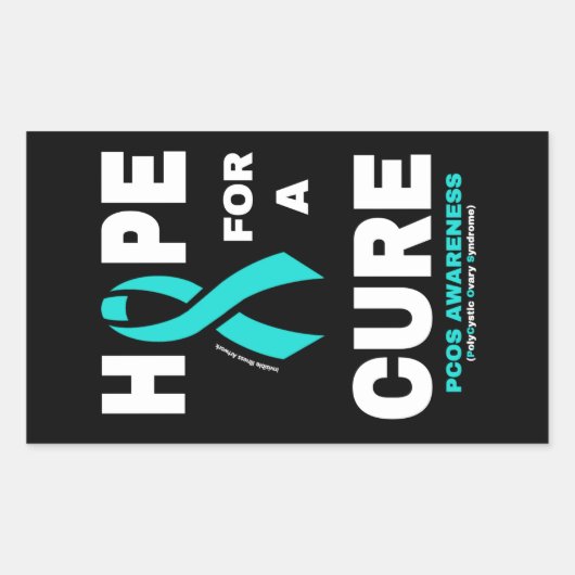 Hoop op een echte...PCOS rechthoekige Sticker (Voorkant)