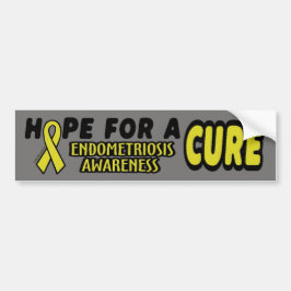 Hoop Op Een Genezing...Endometriose Bumpersticker