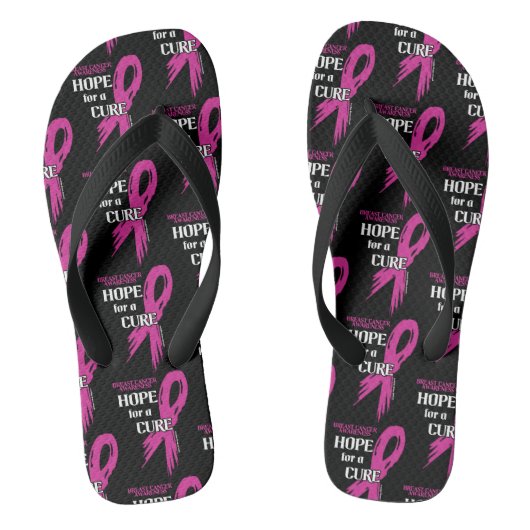 Hoop op een genezing/Gescheurde lint...Borstkanker Teenslippers (Voetbed)