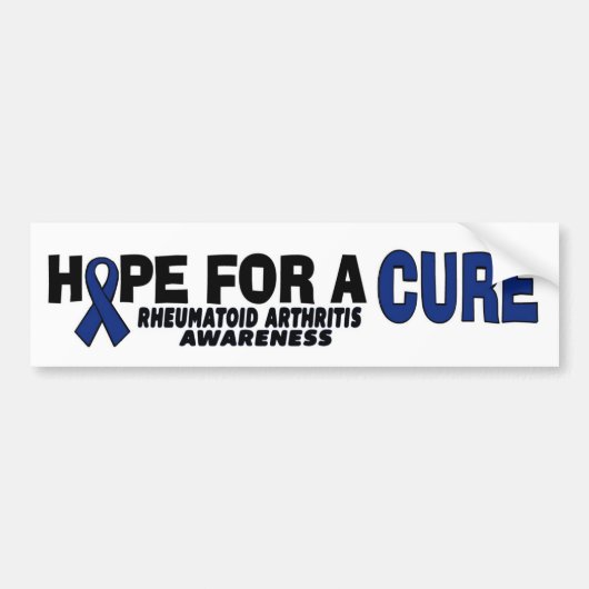 Hoop Op Een Genezing...RA Bumpersticker (Voorkant)