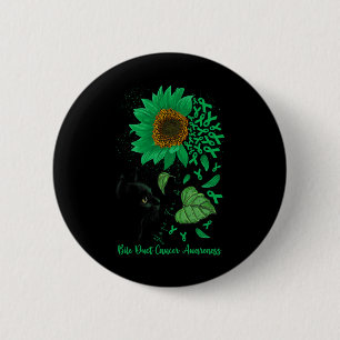 Hoop op een genezing van kat en zonnebloem galwegk ronde button 5,7 cm