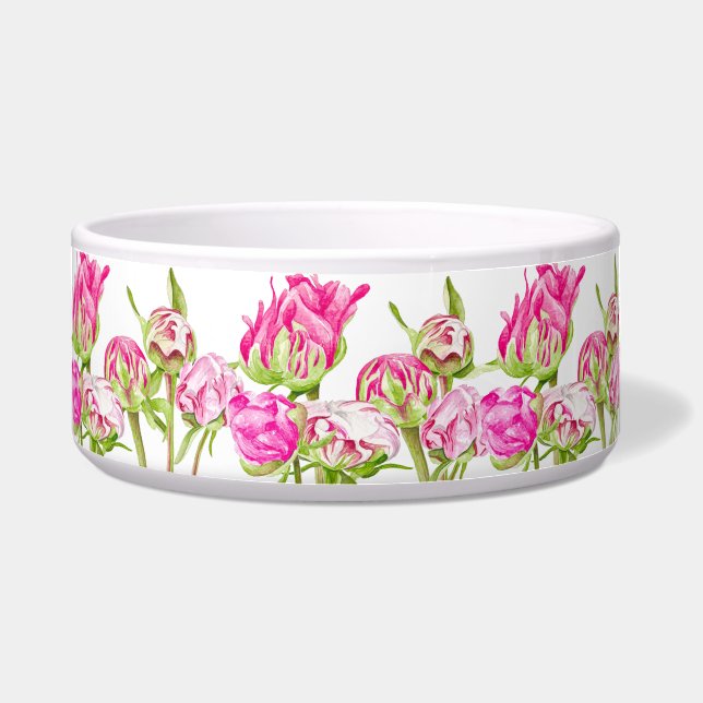 Hoop op een grote salad Bowl Voerbakje (Voorkant)