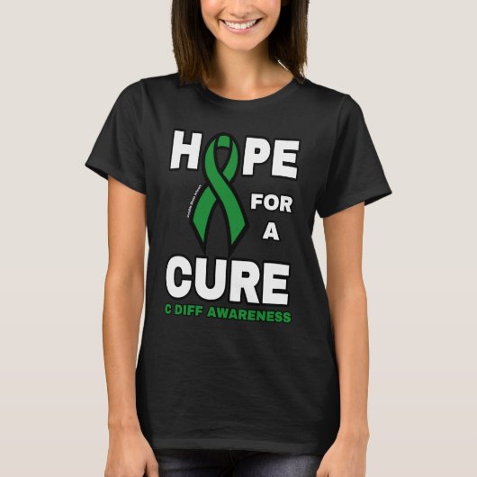 Hoop op een kure...c diff t-shirt (Voorkant)
