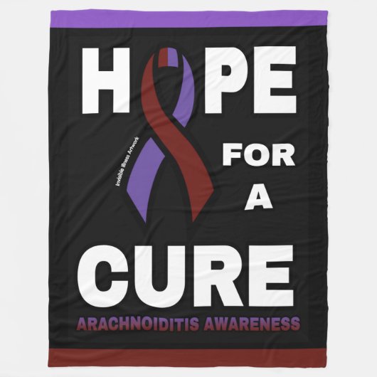 Hoop op een kuur ...Arachnoiditis Fleece Deken (Voorkant)