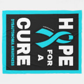 Hoop op een kuur... Dysautonomia Fleece Deken (Voorkant (Horizontaal))