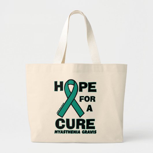Hoop op een kuur... Myasthenia Gravis Grote Tote Bag (Voorkant)