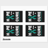 Hoop op een kuur... Myasthenia Gravis Rechthoekige Sticker (Vel)