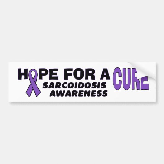 Hoop op een kuur... Sarcoïdose Bumpersticker (Voorkant)