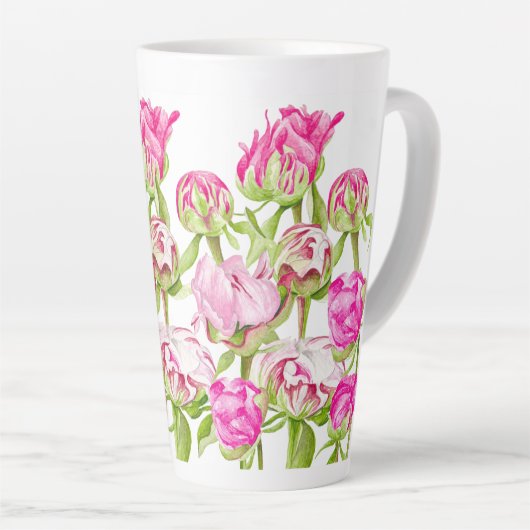 Hoop op een Mok met grote latte (Rechterhoek)