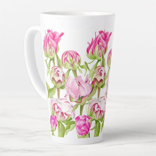 Hoop op een Mok met grote latte (Linkerhoek)