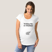 hoop op een olifant t-shirt (Voorkant volledig)