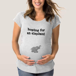 hoop op een olifant t-shirt