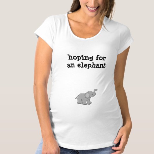 hoop op een olifant t-shirt (Voorkant)