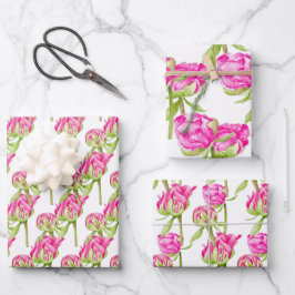 Hoop op een papierset met overvulling inpakpapier vel