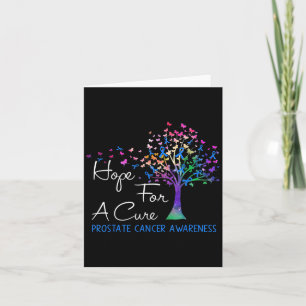 Hoop op een remedie Prostaatkanker Awareness Tree Kaart