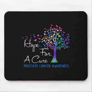 Hoop op een remedie Prostaatkanker Awareness Tree  Muismat