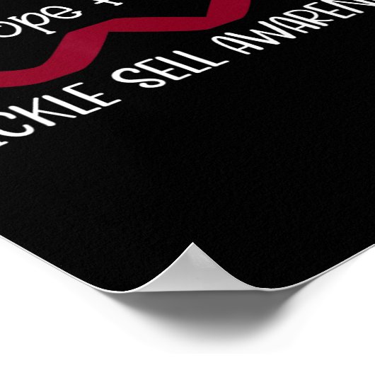 Hoop op een remedie - sikkelcelbewustzijn maand In Poster (Hoek)