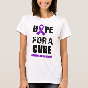 Hoop op een shirt voor Cure Alzheimer Awareness