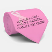Hoop op een Stropdas van Cure Breast Cancer Awaren (Opgerold)