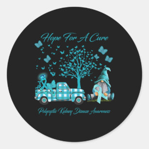 Hoop op een zuiver polycysteus nierfalen ronde sticker