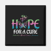 Hoop op een zuivere Butterfly gemetastaseerde bors Magneet (Voorkant)