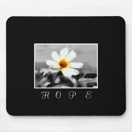 hoop op floral mousepad muismat (Voorkant)