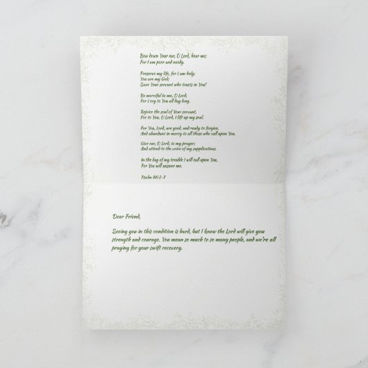 Hoop op herstel aankondiging (Binnen)