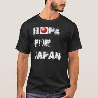 Hoop op Japan in het zwart T-shirt
