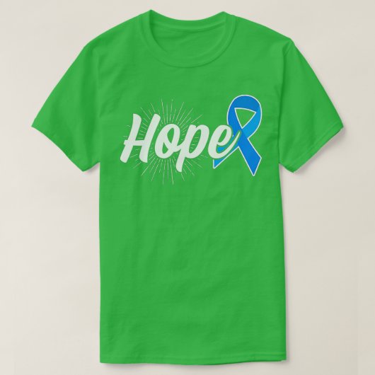 Hoop op kindermisbruikpreventie Month Blue Ribbon  T-shirt (Design voorkant)