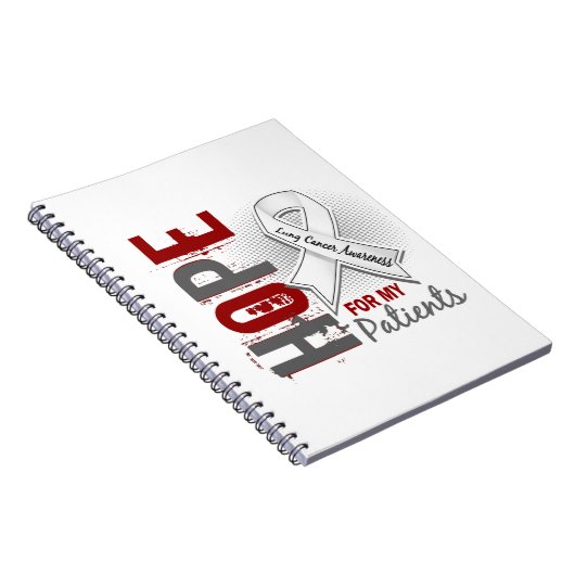 Hoop op longkanker bij mijn patiënten notitieboek (Rechterzijde)