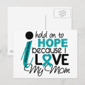 Hoop op mijn mam Ovarian Cancer Briefkaart (Voorkant / Achterkant)