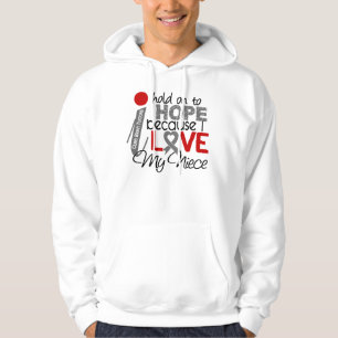Hoop op mijn nicht Brain Tumor Hoodie